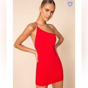 Superdown Brigette One Shoulder Dress
